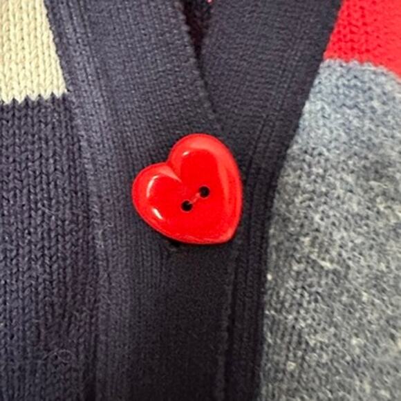 Vintage Sweater Vest Womens LARGE Button Front V-Neck Grandma 90s Retro Teacher - Picture 4 of 8